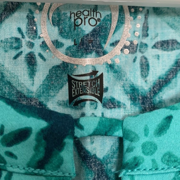 Health Pro Aqua scrub top NWT large - Picture 2 of 10